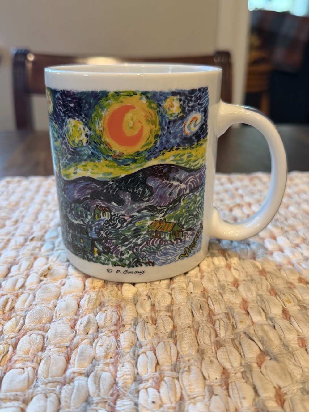 Chaleur "Masters Collection" coffee mug featuring rendition of Vincent Van Gogh